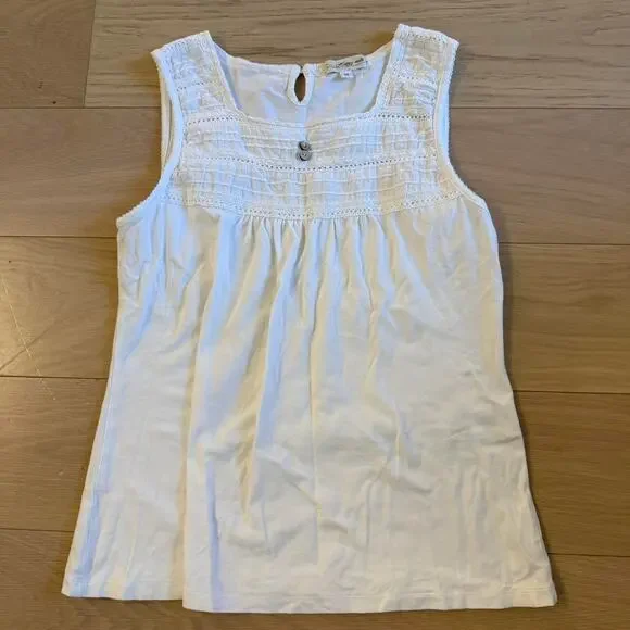 Japanese vintage white lace tank - Picture 4 of 8